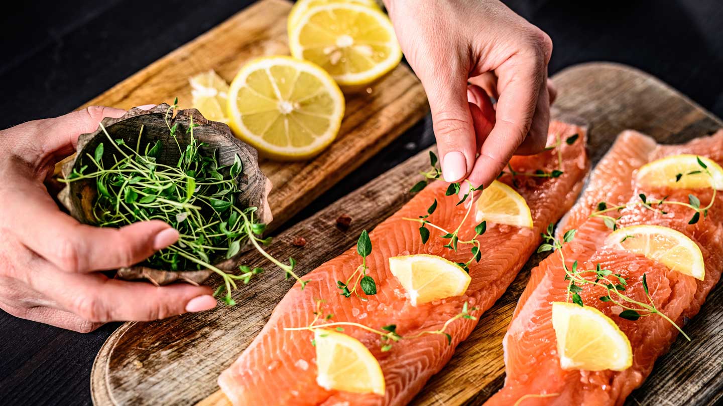 zalm met citroen